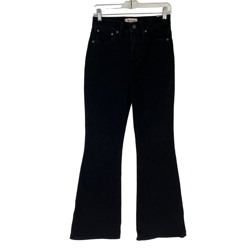 Madewell The Perfect Vintage Sherborn Wash Black Denim Flare Jeans 25